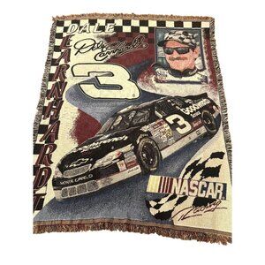 Vintage Dale Earnhardt NASCAR Tapestry Throw Blanket 🏁